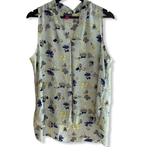 Vince Camuto Sleeveless Floral Blouse - Picture 1 of 9